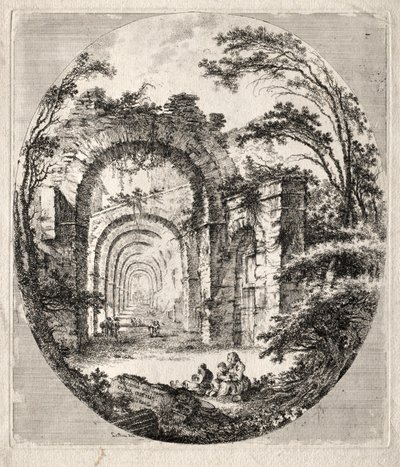 Ruinas antiguas, 1756 de Jean Claude Richard de Saint Non