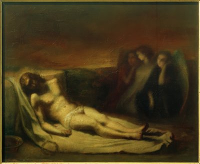 Cuerpo de Cristo con ángeles de Jean Francois Gigoux