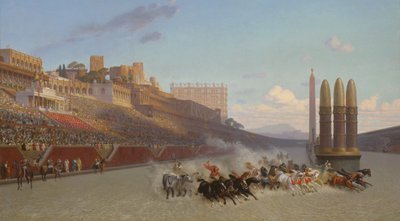 Carrera de carros, 1876 de Jean Leon Gerome