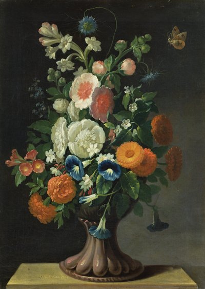 Naturaleza Muerta con Flores, 1764 de Jens Juel