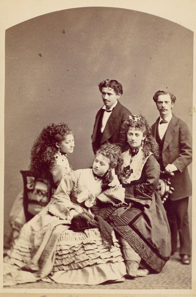 Familia Wohes, Nueva York, 1870s de Jeremiah Gurney