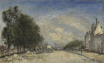 Boulevard de Port-Royal, París. 1877 de Johan Barthold Jongkind