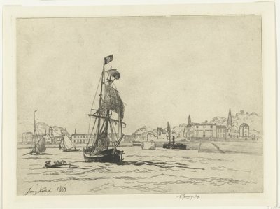 El puerto de Honfleur de Johan Barthold Jongkind