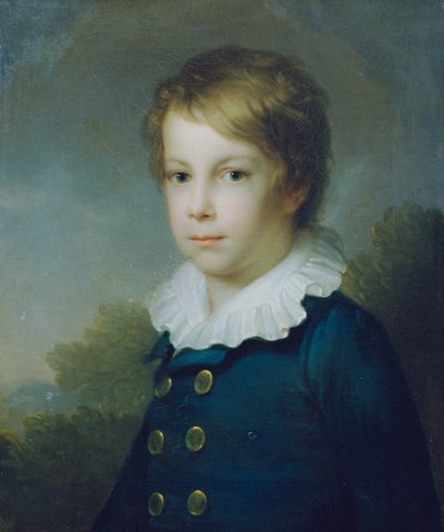 retrato, de, un, niño, yo de Johann Baptist Lampi d. Ä.