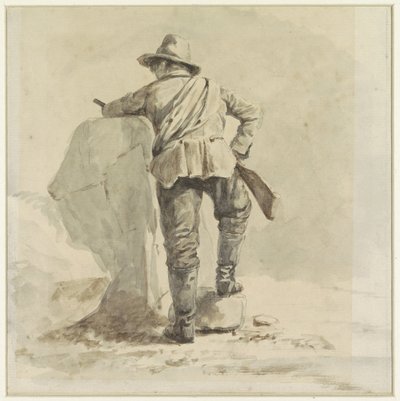 Niño descansando, visto desde atrás de Johann Bernard Klombeek