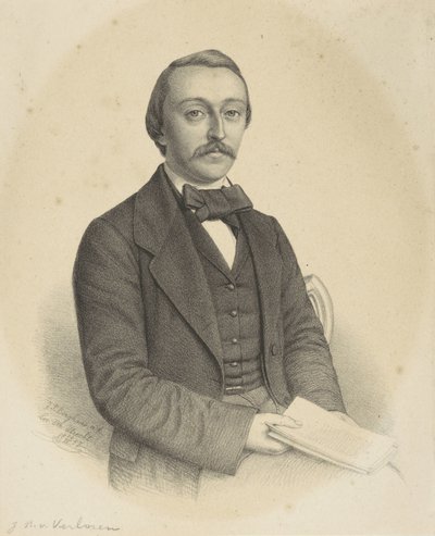 Retrato de un hombre desconocido de Johann Peter Berghaus