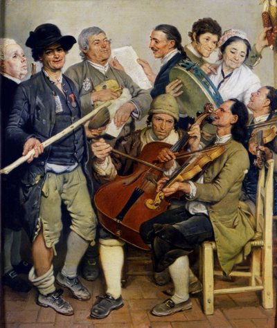 Músicos La Scartocciata, ca 1778 de Johann Zoffani