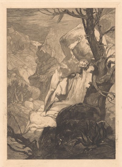 Herido en el paisaje rocoso de Johannes Josephus Aarts