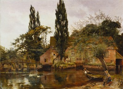 Molino en el Avon, 1886 de John Arthur Lomax