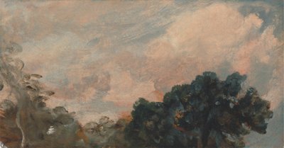 Estudio de nubes con árboles de John Constable