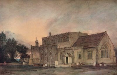 Iglesia de East Bergholt desde el sureste, 1811 de John Constable