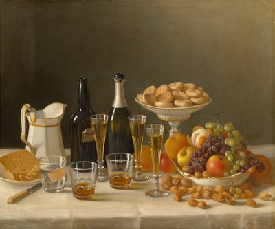 Vino, Queso y Fruta, 1857 de John F. Francis