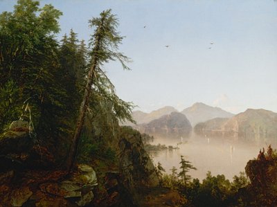 A lo largo del Hudson, 1852 de John Frederick Kensett