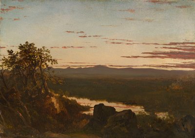 Paisaje al atardecer de John Frederick Kensett