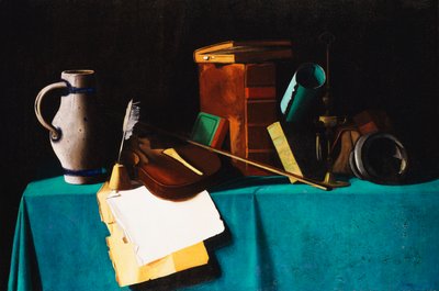 Mesa con violín de John Frederick Peto