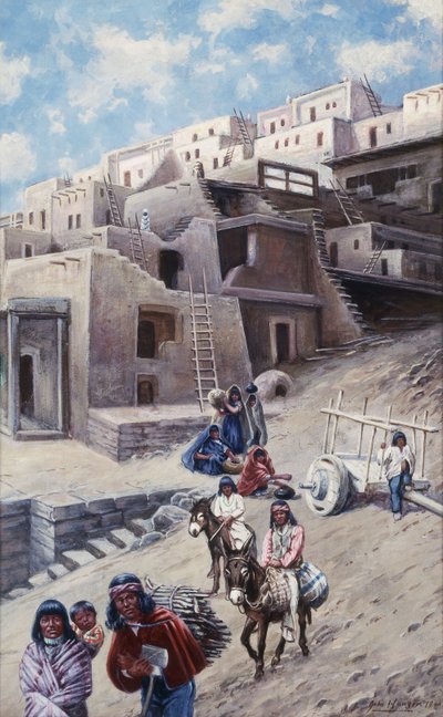 Pueblo Village, 1900 de John Hauser