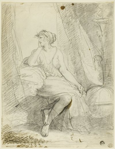 Mujer sentada de John Hoppner