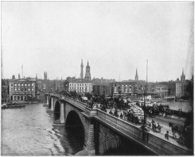 Puente de Londres, Londres, finales del siglo XIX de John L. Stoddard