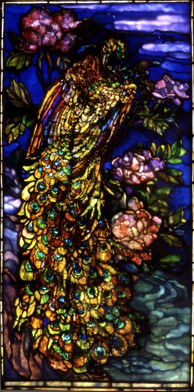 Ventana de pavo real, 1892-1908 de John La Farge or Lafarge