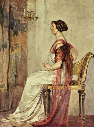 Mujer sentada de John La Farge or Lafarge