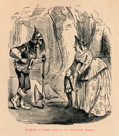 Margarita de Anjou encontrando al ladrón benevolente de John Leech