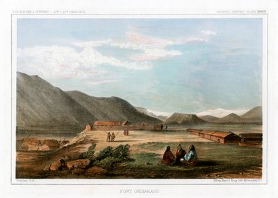 Fuerte Okinakane, EE.UU., 1856 de John Mix Stanley