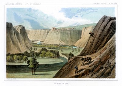 El río Marias, Montana, EE.UU., 1856 de John Mix Stanley