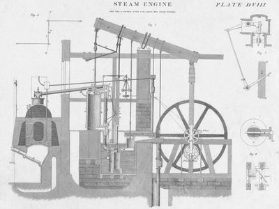 Máquina de vapor, c1813 de John Moffat