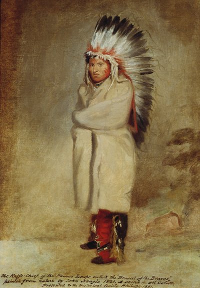 Jefe Cuchillo de los Pawnee Loups, 1821 de John Neagle