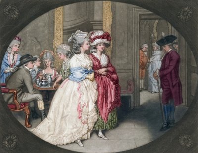 El paseo en Carlisle House, 1781 de John Raphael Smith