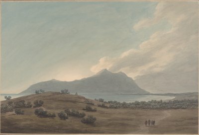 Monte Circeo al atardecer de John Robert Cozens