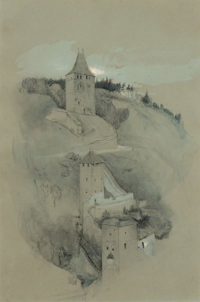 Las torres de Friburgo, Suiza de John Ruskin