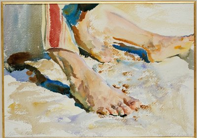 Pies de un Árabe, Tiberíades de John Singer Sargent