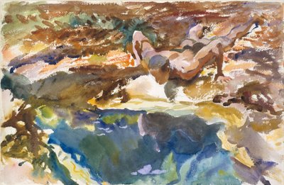 Hombre y Piscina, Florida, 1917 de John Singer Sargent