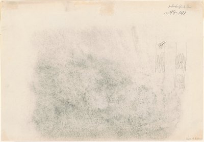 Troncos de árboles [verso], 1868-1869 de John Singer Sargent