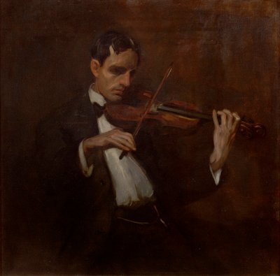 Violinista - Will Bradner (óleo sobre lienzo) de John French Sloan