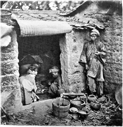 China, una familia sencilla, c.1870 de John Thomson