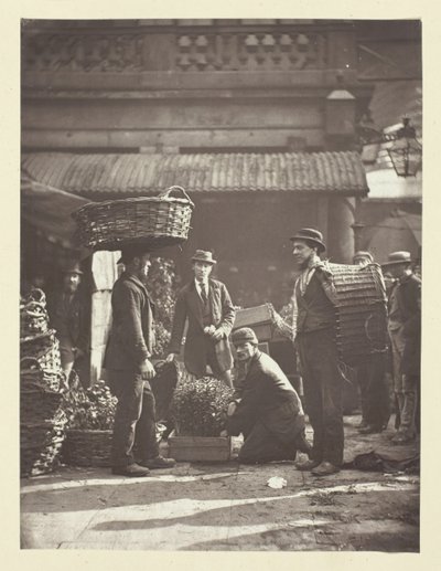 Trabajadores de Covent Garden, 1881 de John Thomson