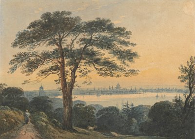 Londres desde el Támesis de John Varley