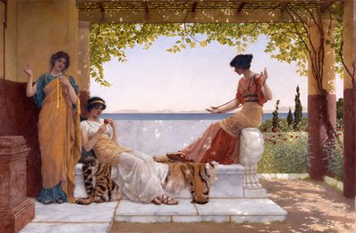 En el balcón de John William Godward