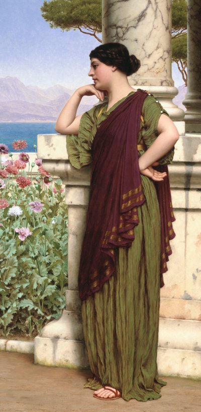 Pensamientos tiernos, 1917 de John William Godward