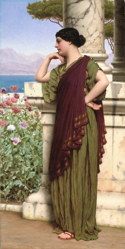 Pensamientos tiernos, 1917 de John William Godward