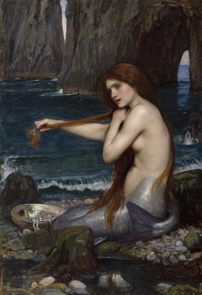 Una sirena, 1900 de John William Waterhouse