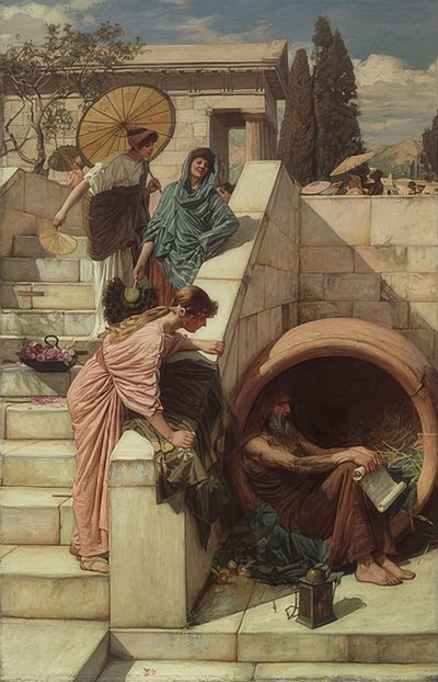 Diógenes. 1882 de John William Waterhouse