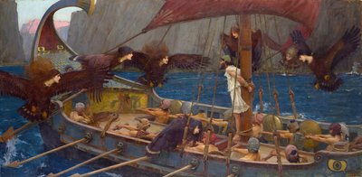 Ulises y las sirenas de John William Waterhouse