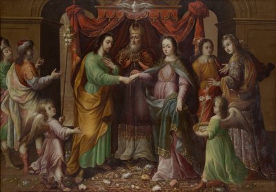 El matrimonio de la Virgen, ca. 1690 de José Sánchez