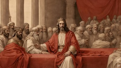Jesus_Pilate en el tribunal_02 de Josef Johann Michel
