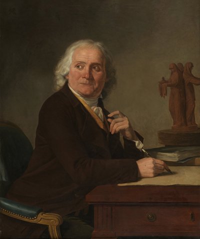 Retrato de Jean Rameau, 1793 de Joseph Benoît Suvée