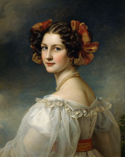 Retrato de Auguste Strobl de Joseph Carl Stieler