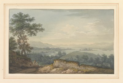 Vista sobre Windermere y Great Island de Joseph Farington